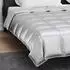 vidaXL Sommerdecke Silber 200 x 240 cm Satin und Mikrofaser (42025792)