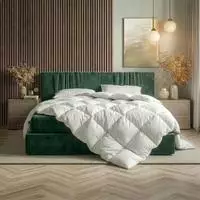 RIBECO Federbettdecke "Laram 90% Federn Bettdecken f&uuml;r Sommer oder Winter,...
