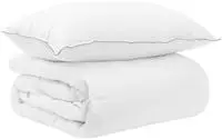 vidaXL Duvet- und Kopfkissen-Set 2 stk. 140 x 200 cm Sommer Wei&szlig;