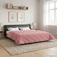 vidaXL Sommerdecke 240 x 260 cm Sommer Rosa Atmungsaktiv