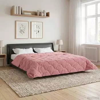 vidaXL Sommerdecke 240 x 260 cm Sommer Rosa Atmungsaktiv