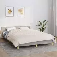vidaXL Gewichtsdecke Hellcreme 200x225 cm 9 kg Stoff