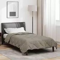 vidaXL Sommerdecke 155 x 220 cm 200 gsm Mikrofaser Hellgrau