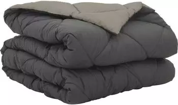 vidaXL Sommerdecke 220 x 135 cm Sommer 200 gsm Hellgrau und Anthrazit (42025517)