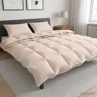 vidaXL Bettw&auml;sche-Set 2 stk. 200 x 220 cm Kapok und Polyester Beige