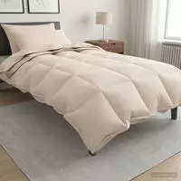 vidaXL Bettw&auml;sche-Set 2 stk. 135 x 220 cm Kapok und Polyester Beige