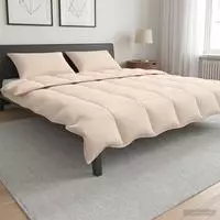 vidaXL Bettw&auml;sche-Set 2 stk. 200 x 240 cm F&uuml;r alle Jahreszeiten Beige