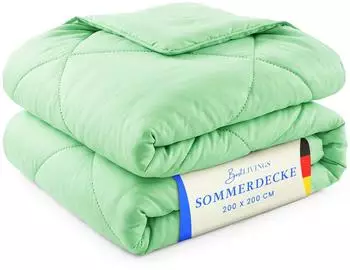 Bestlivings Microfaserbettdecke Sommer 200x200cm mint