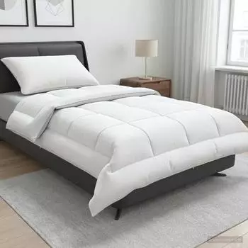 vidaXL Bettdecke und Kissen Set 2 stk. 155x200 cm Sommer 200 GSM Wolle (3441037)