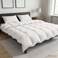 vidaXL Duvet- und Kopfkissen-Set 3 stk. 260 x 220 cm Winter Wei&szlig;