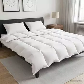 vidaXL Duvet- und Kopfkissen-Set 3 stk. 260 x 220 cm Winter Wei&Atilde;