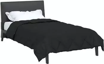 vidaXL Sommerdecke 220 x 140 cm Sommer 200 gsm Schwarz (42025470)