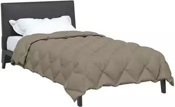 vidaXL Winterbettdecke 140 x 220 cm 450 g/m&sup2; Hellgrau (42025746)