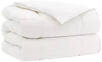 vidaXL Bettdecke TRIER 200x200 cm 4 Jahreszeiten 350 GSM Wei&szlig; (42042825)