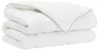 vidaXL Winterbettdecke Wei&szlig; 260 x 220 cm Bambus