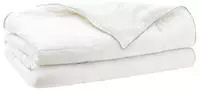 vidaXL Bettdecke 137x200 cm Sommer 200 GSM Australische Wolle Wei&szlig;