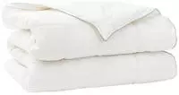 vidaXL Bettdecke TRIER 135x200 cm 4 Jahreszeiten 350 GSM Wei&szlig;