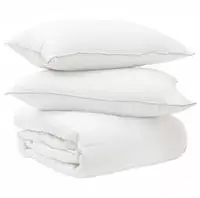 vidaXL Duvet- und Kopfkissen-Set 3 stk. 200 x 240 cm Winter Wei&szlig;