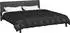 vidaXL Winterbettdecke 200 x 240 cm 450 g/m² Schwarz (42025852)