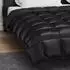 vidaXL Winterbettdecke 200 x 240 cm 450 g/m² Schwarz (42025852)