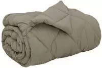 vidaXL Winterbettdecke 135 x 220 cm 450 gsm Mikrofaser Hellgrau