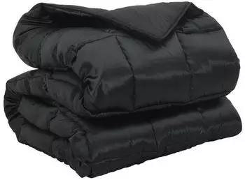vidaXL Winterbettdecke 220 x 260 cm 450 g/m&sup2; Schwarz (42025858)