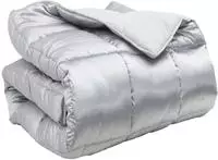 vidaXL Winterbettdecke 155 x 200 cm 450 g/m&sup2; Satin und Mikrofaser