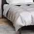 vidaXL Winterbettdecke 155 x 200 cm 450 g/m² Silber (42025862)