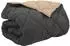 vidaXL Winterbettdecke 220 x 260 cm 450 g/m² Anthrazit und Taupe (42025666)
