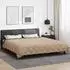 vidaXL Winterbettdecke 220 x 260 cm 450 g/m² Anthrazit und Taupe (42025666)