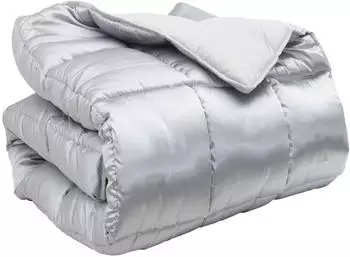 vidaXL Winterbettdecke 240 x 260 cm 450 g/m&sup2; Silber (42025871)