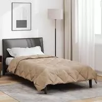 vidaXL Sommerdecke 220 x 135 cm 200 gsm Mikrofaser Taupe