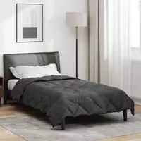 vidaXL Sommerdecke 220 x 155 cm 200 gsm Mikrofaser Anthrazit