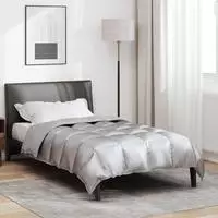 vidaXL Winterbettdecke 135 x 220 cm 450 g/m&sup2; Satin und Mikrofaser