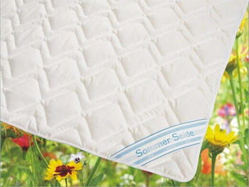 Garanta Wildseide Sommer Bettdecke Steppdecke Silk-Wash GOA Bezug 100% BW 135x200 cm 600 g FG