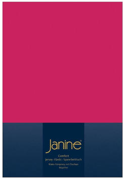 Janine Spannbetttuch Jersey 140x200-160x200cm 35 himbeere