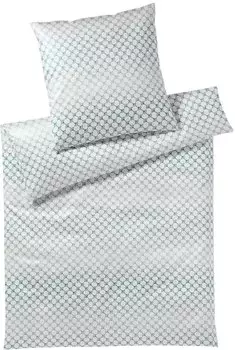 Joop! Cornflower Gleam Bettwäsche-Set aus Mako-Satin - aqua - 135x200 / 80x80 cm