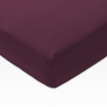 Joop! 4000 Jersey Spannbettlaken - burgund - 90-100x200 cm