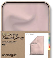 Schlafgut Bettbezug "Premium Bettbezug Knitted Jersey (1 St)" Ton-in-Ton