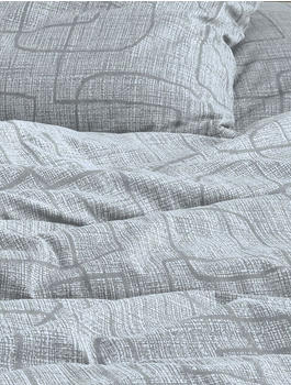 Irisette Feinbiber Bettw&auml;sche Koala 155x220 Retro Seile rauchblau 8478-20