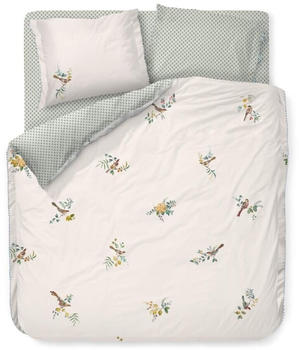 PiP Studio Little Birds Bettwäsche-Set aus Baumwoll-Perkal - weiß - 200x200 / 2x80x80 cm