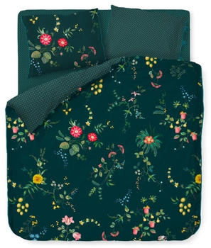 PiP Studio Fleur Grandeur Wendebettwäsche-Set - dark blue - 200x200 / 2x80x80 cm