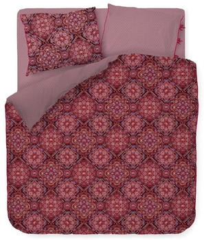 PiP Studio Il Mosaico Bettwäsche-Set aus Twill - dark red - 200x200 / 2x80x80 cm