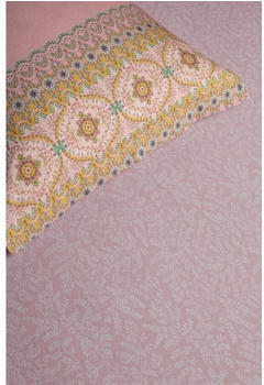 PiP Studio Leafy Spannbettlaken - pink - 100x200-220 cm