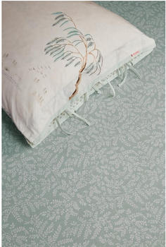 PiP Studio Leafy Spannbettlaken - green - 100x200-220 cm
