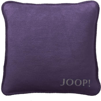 Joop! UNI-DOUBLEFACE Kissenhülle - violett-schiefer - 50x50 cm