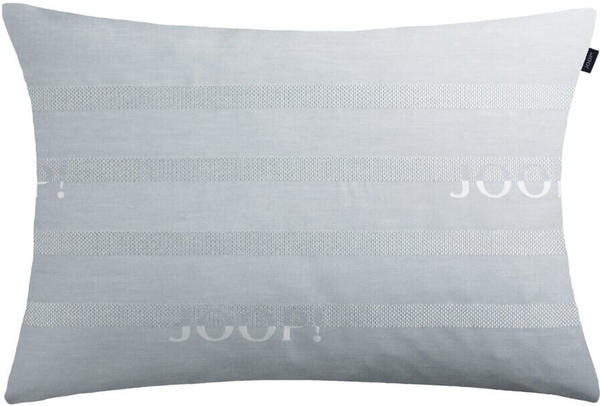 Joop! Living Logo Stripes Kissenhülle - silber - 40x60 cm