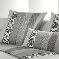 JOOP Bettw&auml;sche Ornament Stripe 135x200 cm + 80x80 cm - beige;grau;wei&szlig;