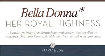 Formesse Bella Donna Jersey Spannbetttuch 180x190 - 200x220 cm 0121 Mokka