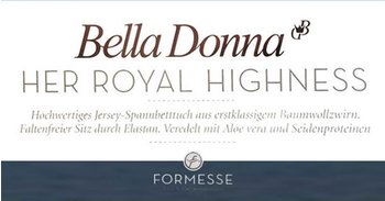 Formesse Bella Donna Jersey Spannbetttuch 180x190 - 200x220 cm 0523 Himmelblau